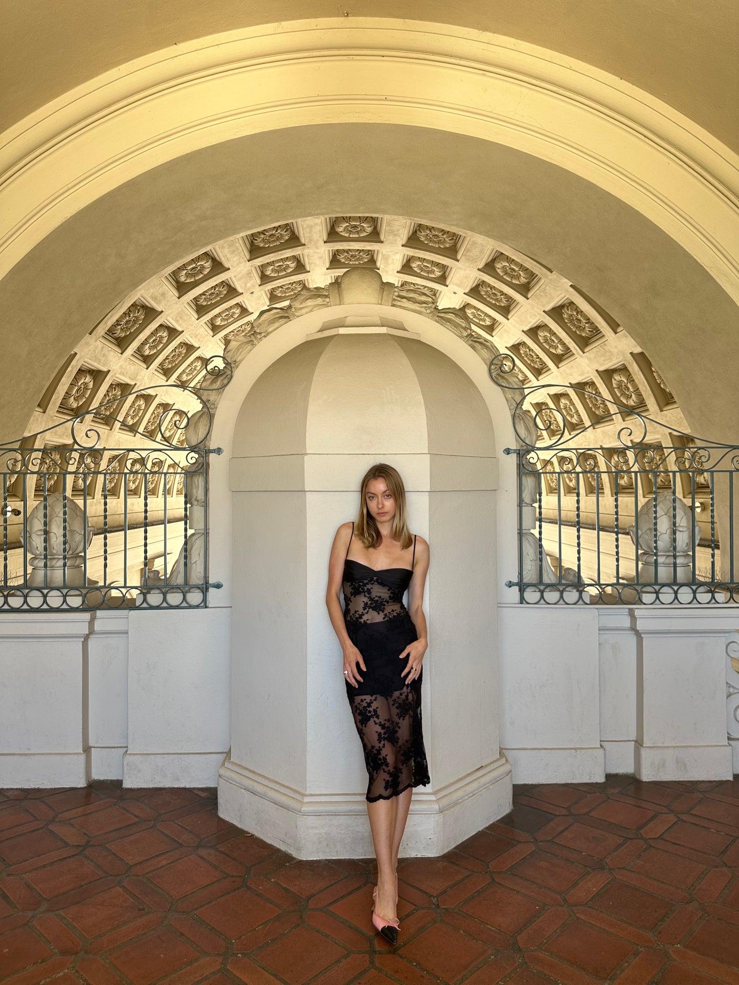 The Paloma Midi Dress in Black